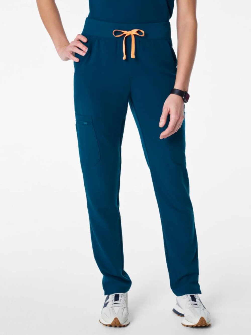 FIGS High-Waisted Yola Scrub Pants Deep Reef XS